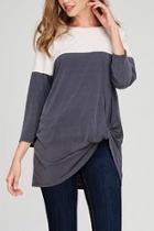  Colorblock Twisted Top