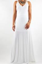  Long White Dress