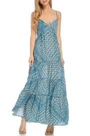  Teal Tiered Maxi Dress