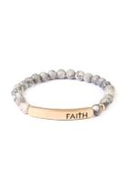  Faith-bar Natural Stone-bracelet