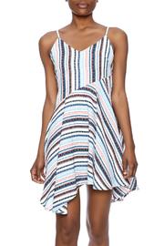  Multicolor Strap Unbalanced Dress