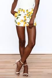  Lemon Printed Mini Shorts