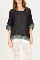  Dolman Embroidered Top