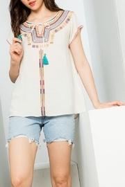  Embroidered Short Sleeve