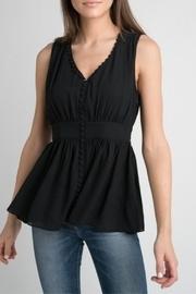  V Button Blouse
