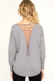  Back Lace-up Sweater
