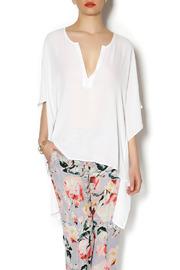  White High Low Blouse