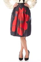  Big Bloom Satin Skirt