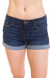  Fold-hem Denim Shorts