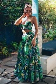  Forest Print Skirt-set