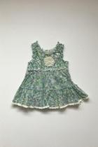 Bloomer Green Dress Romper