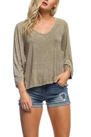  Lace-up Bell-sleeve Top