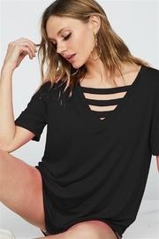  Jersey V-neck Top