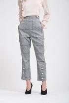  Pearl Plaid Trousers