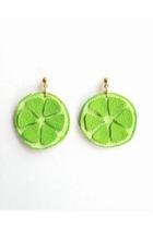  Leather Lime Earrings