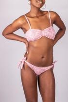  Gingham Pink Swimsuit