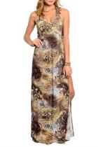 Brown Ivory Dress