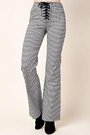  Check Flare Pants