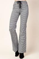  Check Flare Pants