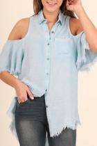  Button-up Chambray Top