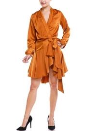  Draped Satin Dress