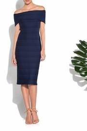  Folded Off Shoulder Dress