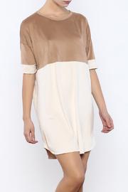  Cuffed Suedette Dress