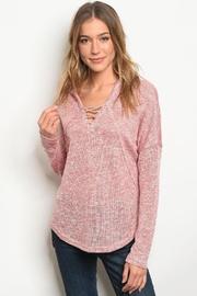  Blush Tie Sweater