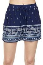  Printed Border Shorts