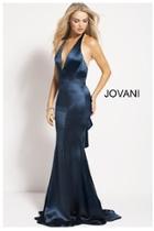  Teal Ruffle Gown