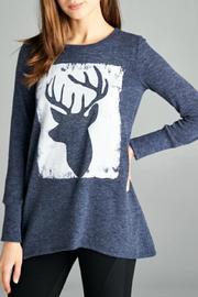  Printed Deer Top