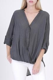  Sandra Charcoal Blouse