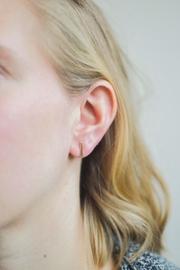  Gold Flare-bar Earrings