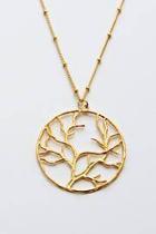  Goldtone Tree Necklace