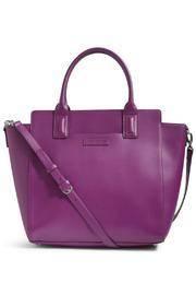  Plum Faux Leather Bag