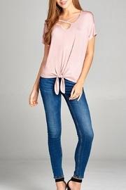  Criss-crossed Detail Top