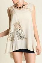  Taupe Lace Top