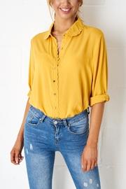  Yellow Scalloped Blouse