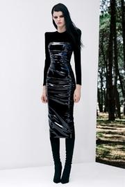  Long-sleeve Corset Midi