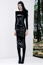  Long-sleeve Corset Midi