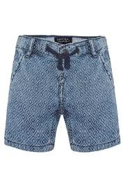  Printed Denim Short