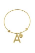  Stackable Initial Bangle