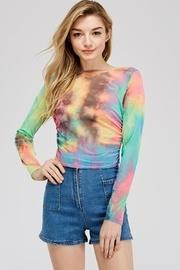  Tie-dye Mesh Top