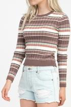  Striped Raisin Sweater