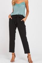  Belted Crepe Pants