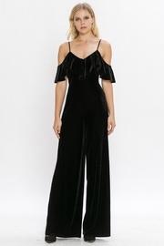  Velvet Cold-shoulder Jumper