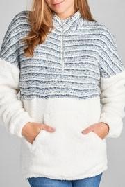  Fuzzy 1/4-zip Pullover