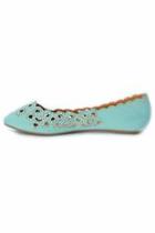  Rhinestone Floral Flat
