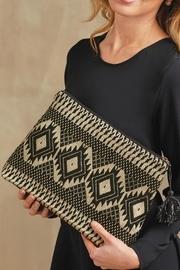  Shimmery Jacquard Clutch