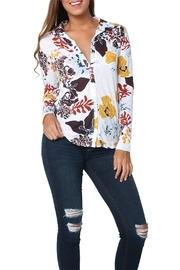 Multi Floral Shirt White